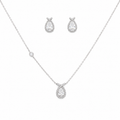 Star Shine 925 Silver Pendant Chain Set
