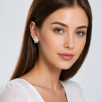 Elegant Spark 925 Silver Stud Earrings