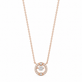 Rose Glow Dancing Diamond 925 Silver Pendant