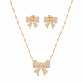 Soft Blush Elegance Chain Pendant Set