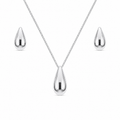 Moonlight Shine 925 Sterling Silver Chain Pendant Set