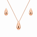Blush Elegance Sterling Silver Pendant Set