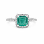Mystic Bottle Green Sterling Ring