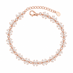Royal Rose Tone Sterling Silver Bracelet