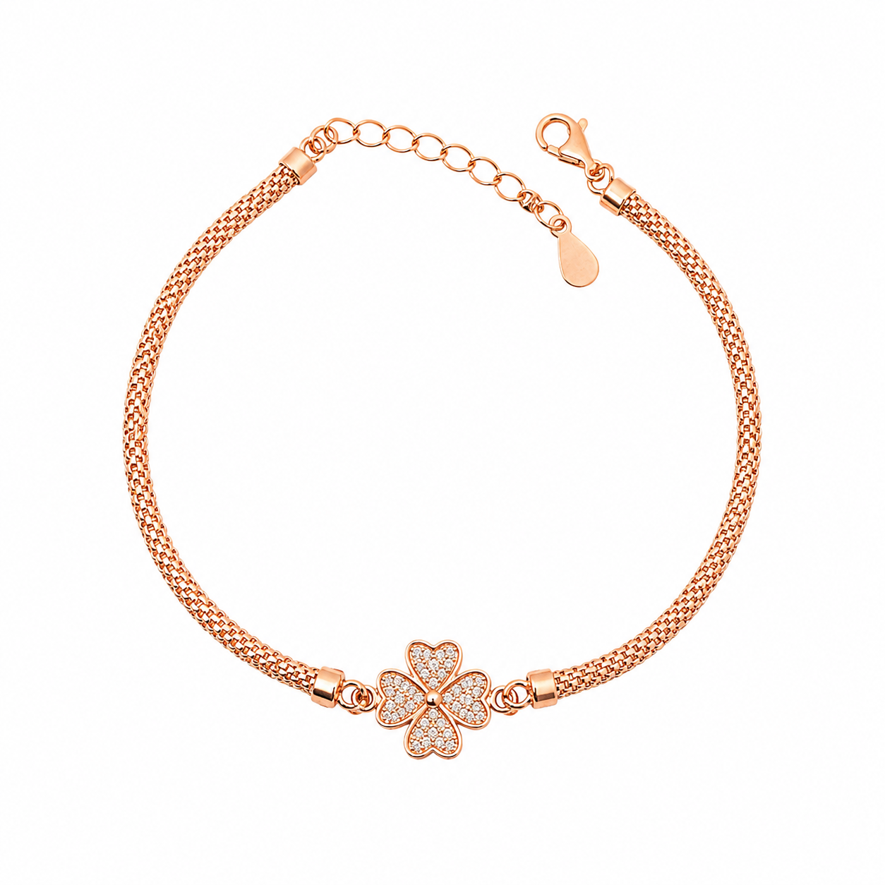 Luxury Rose Finish 925 Silver Bracelet