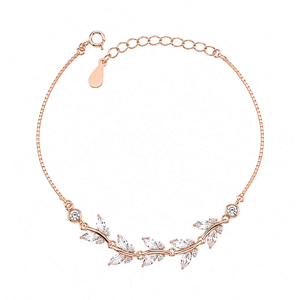 Premium Rose Gold Tone Silver Bracelet for Women