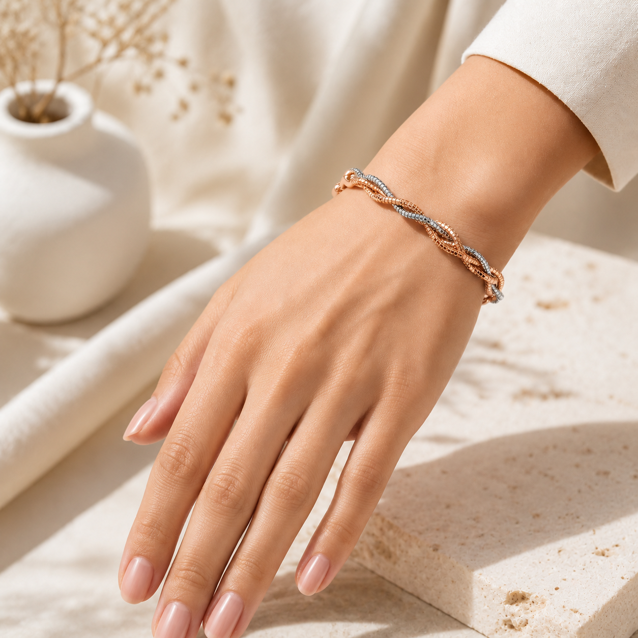 Signature Twisted Rose Bracelet