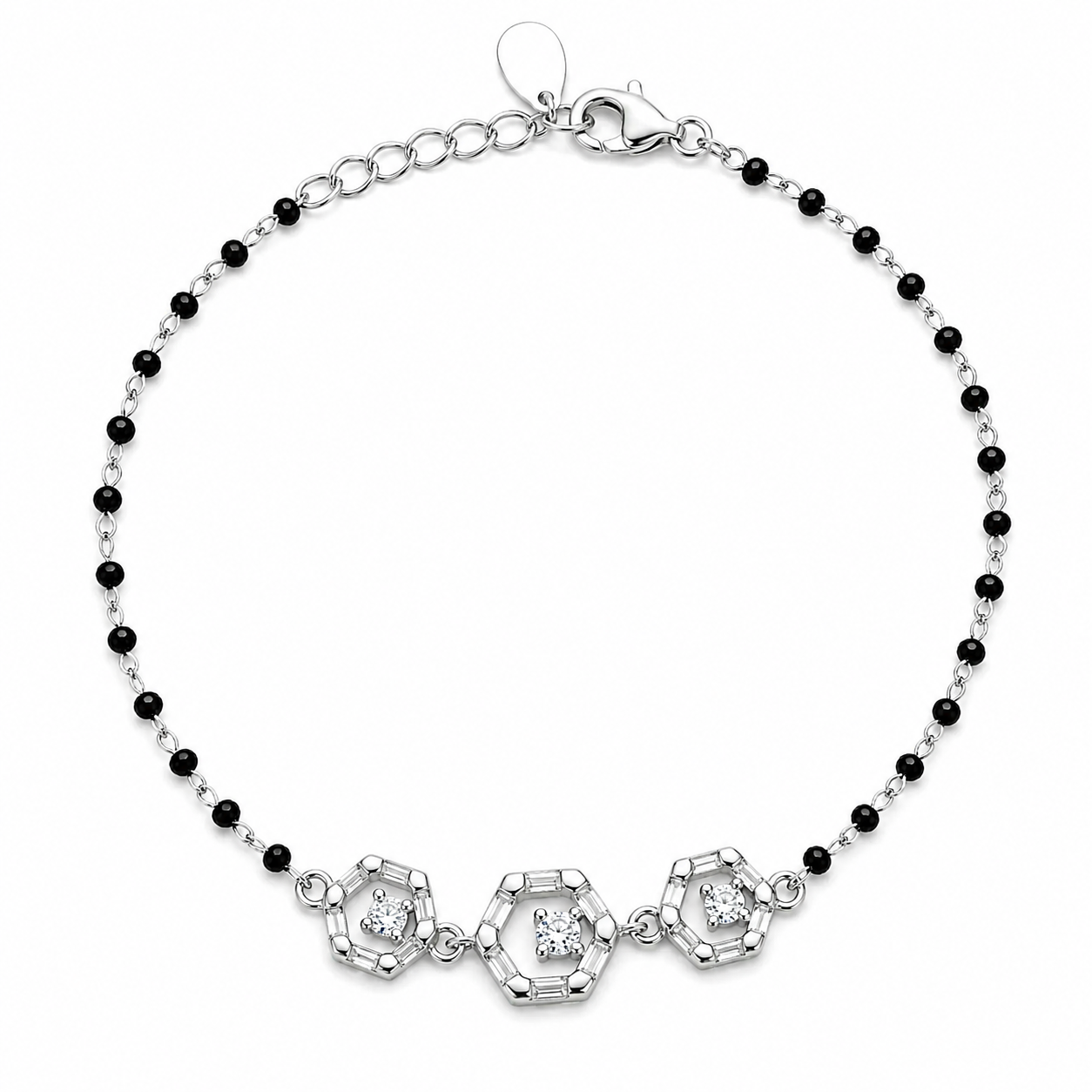 925 Sterling Silver Minimalist Mangalsutra Bracelet