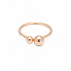 Elegant Blush Glow 925 Silver Rose Gold Ring
