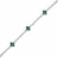 Emerald Bloom Diamond Bracelet