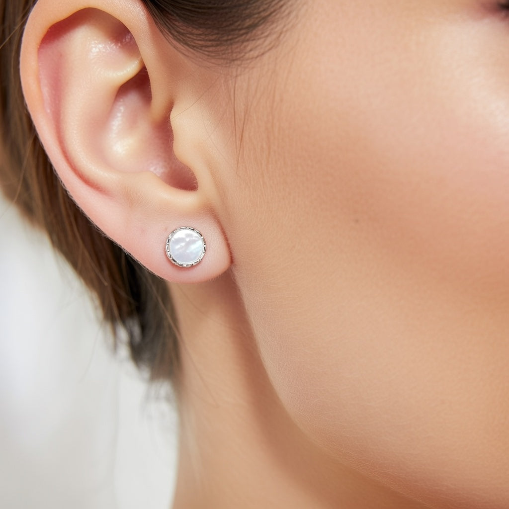 Opaline Glow Stud Earrings