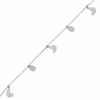 Butterfly Charm Silver Bracelet