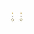 Golden Geometry Stud Trio