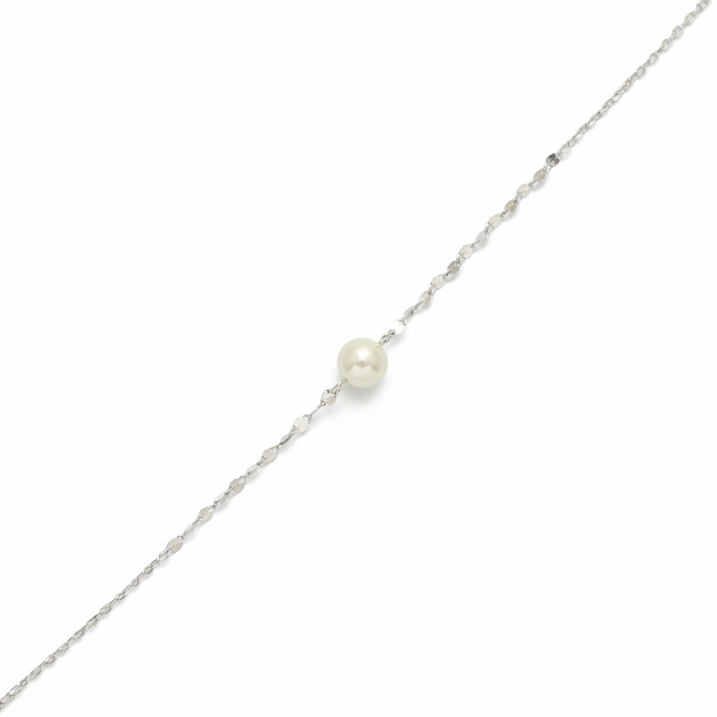 Single Pearl Minimal Bracelet