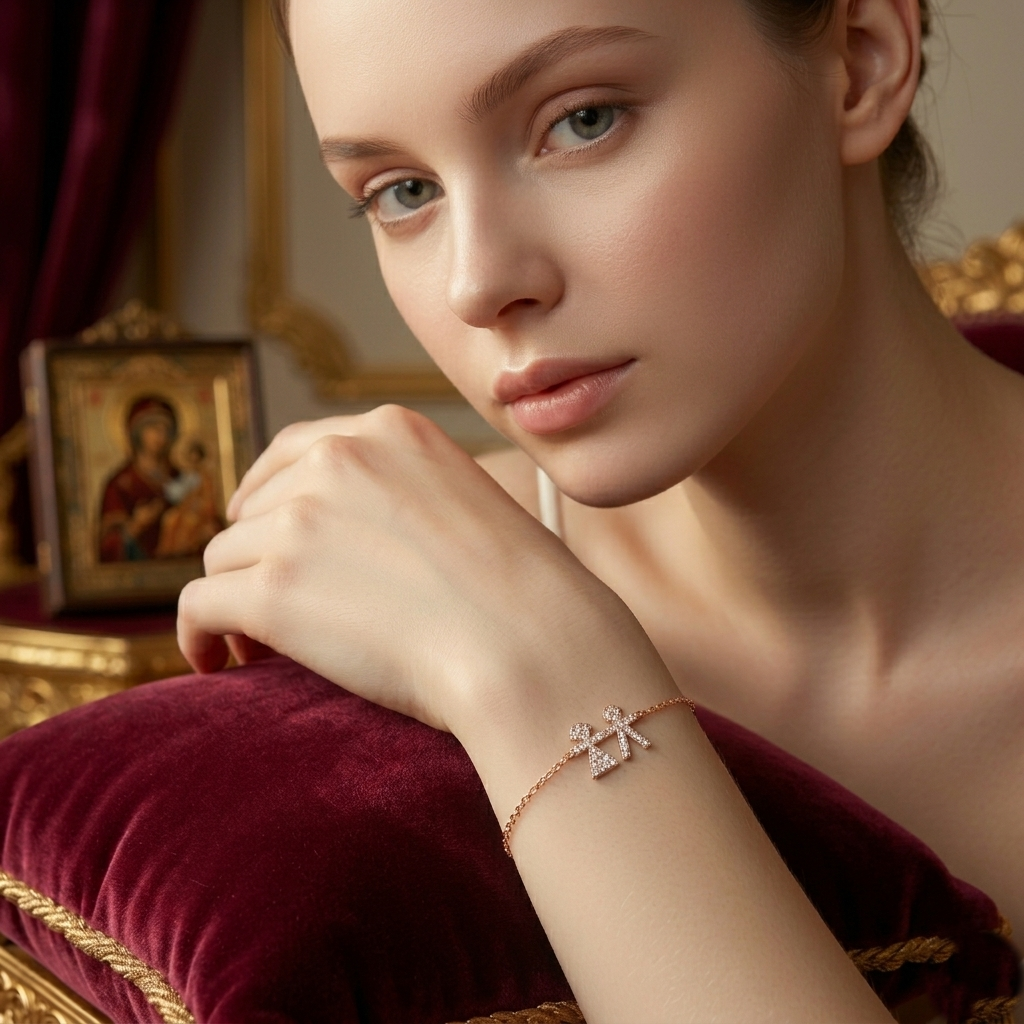 Rose Gold Plated 925 Silver Designer Bracelet
