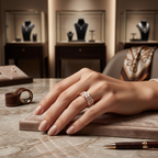 Elegant Rose Glow 925 Silver Ring with Choki Diamond