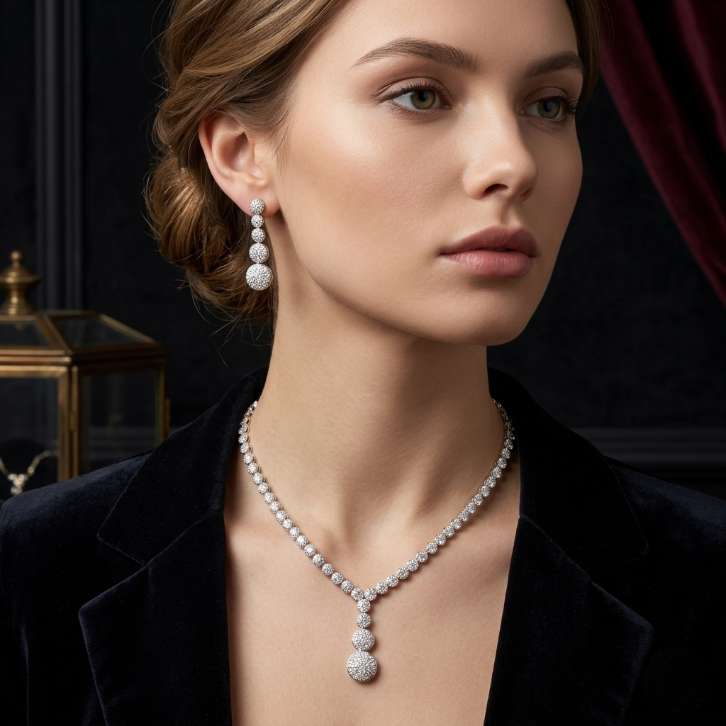 Elegant Glow 925 Silver Necklace