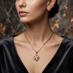Dazzling Rose Light Pendant Set