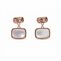 Silver Missoma Square Pearl Rose gold Earring