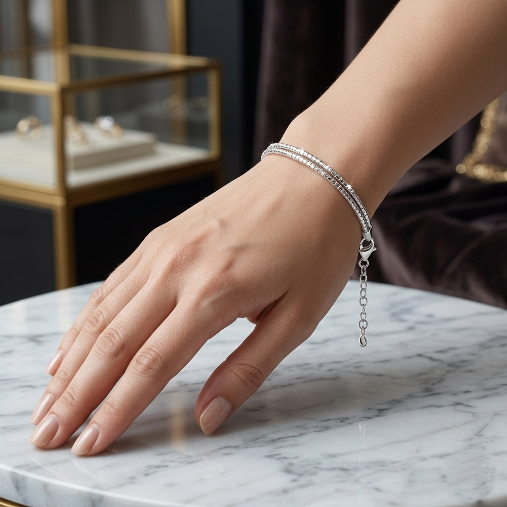Elegant Everyday 925 Silver Kada for Women