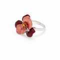 Luxury Floral Statement 925 Silver Ring