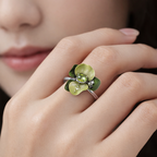 Premium Flower Design 925 Silver Ring