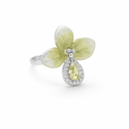 Premium Floral Shine 925 Silver Ring