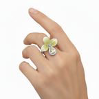 Premium Floral Shine 925 Silver Ring