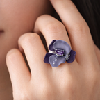 Elegant Petal Glow 925 Silver Ring
