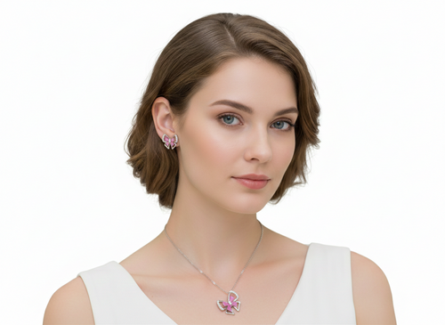 925 SILVER CHAIN PENDENT SET