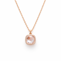 925 Silver Rose Tone Elegant Pendant Chain