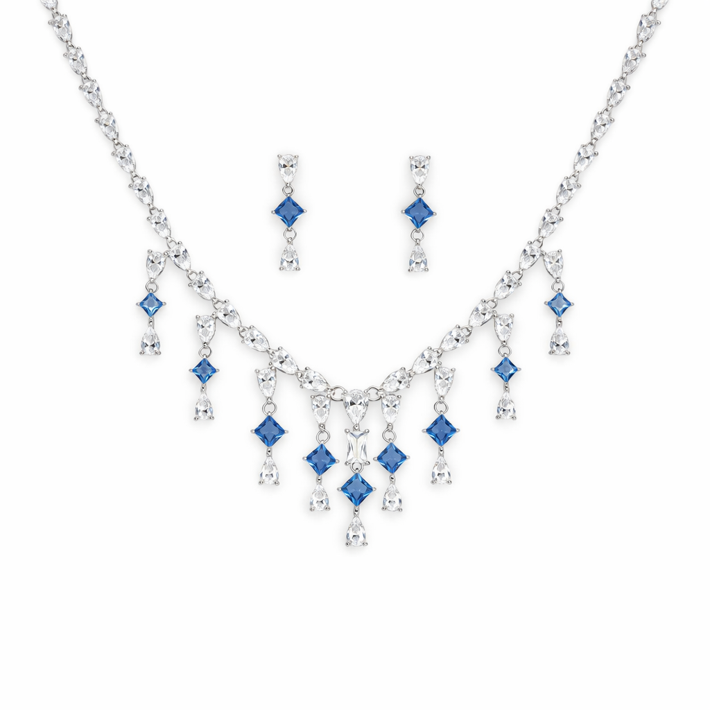 Midnight Sparkle Blue Necklace