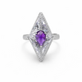 Luxury Glow Silver Ring for Women