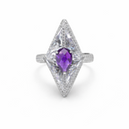 Luxury Glow Silver Ring for Women