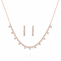 Premium Rose Glow Silver Set