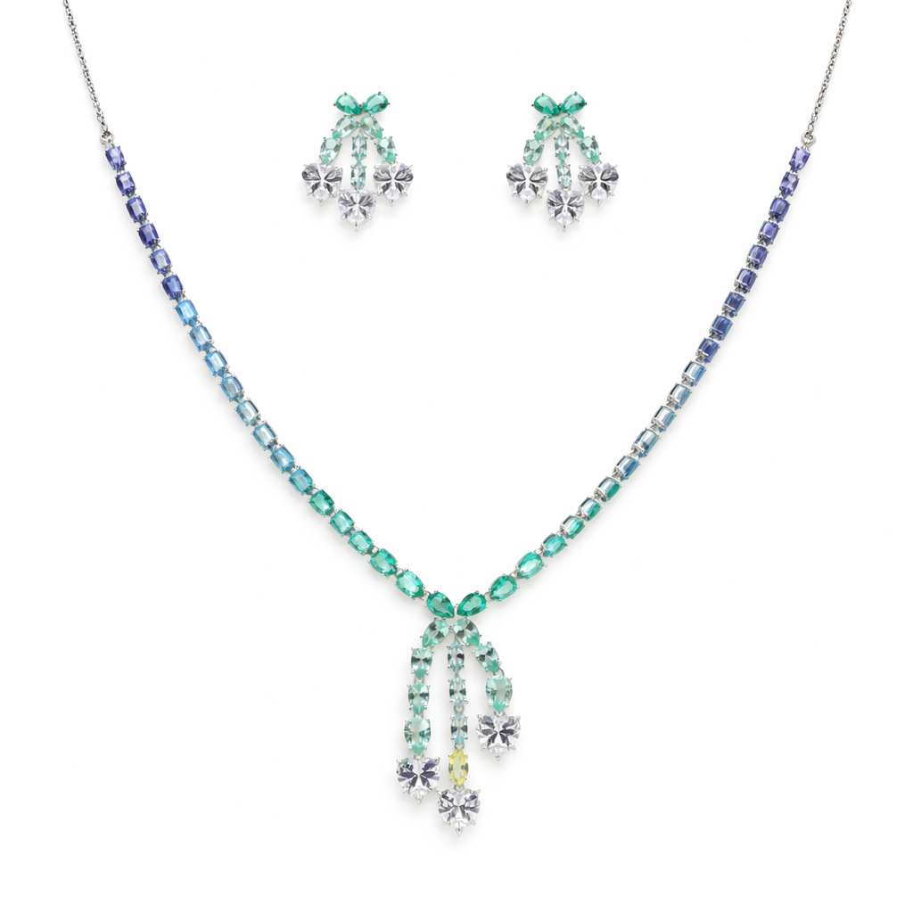 Gemstone Glow 925 Silver Set