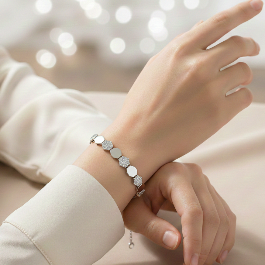 Minimalist 925 Silver Chain Bracelet