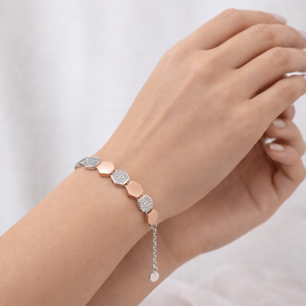 Modern Minimalist Silver Bracelet