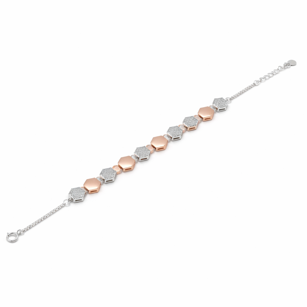 Modern Minimalist Silver Bracelet