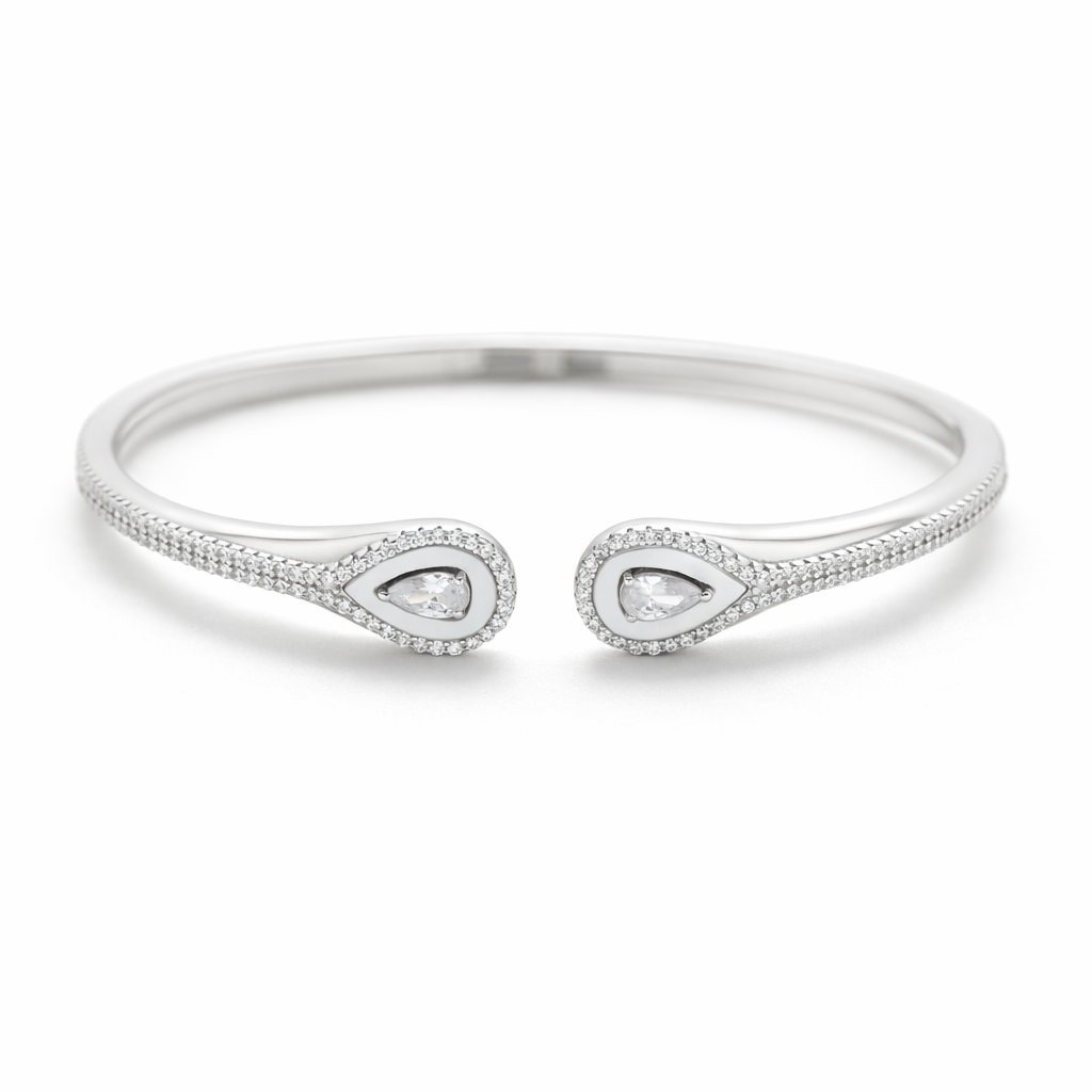 Designer 925 Silver Kada for Women