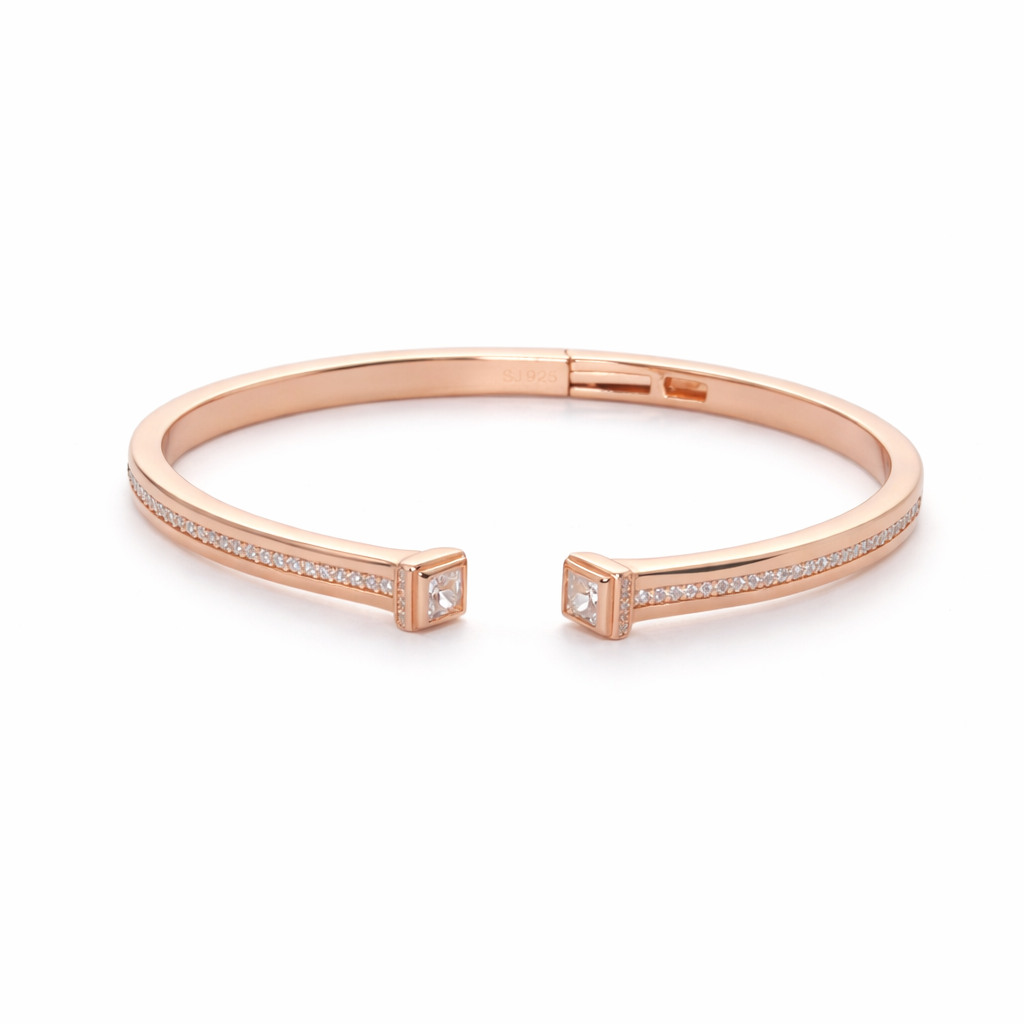 Elegant Rose Finish 925 Kada