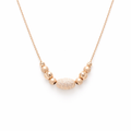 Rose Tone 925 Silver Minimal Charm Pendant Chain