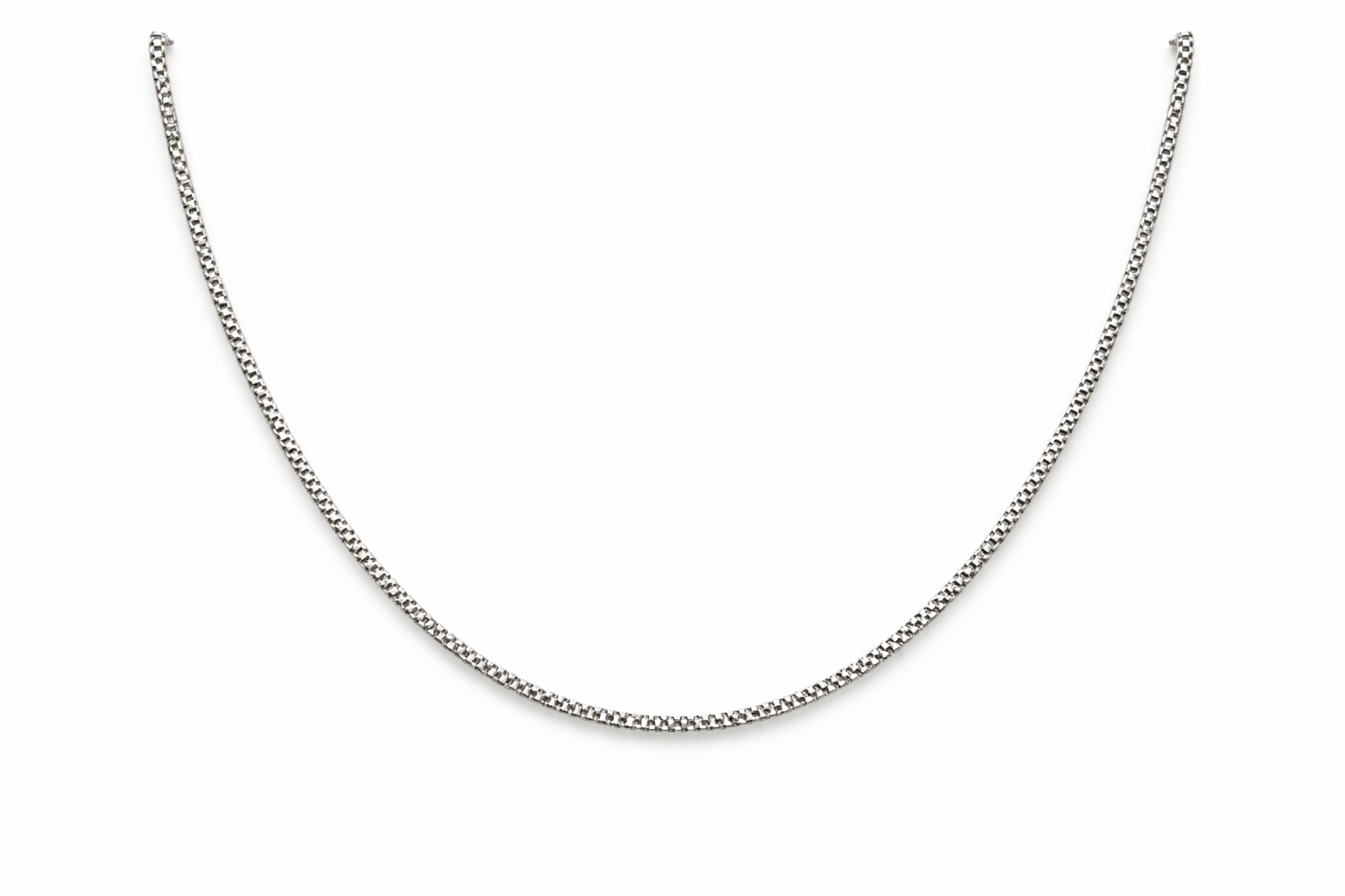 Classic Round Silver Chain for Men