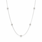 Classic Round Beads Silver Chain