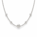 Minimal Round Bead Silver Chain