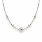 Minimal Round Bead Silver Chain