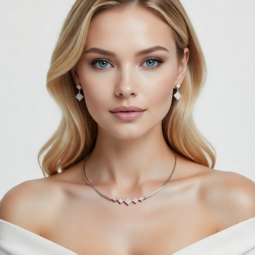 Trendy 925 Silver Fashion Necklace