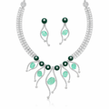 Emerald Glow 925 Silver Necklace