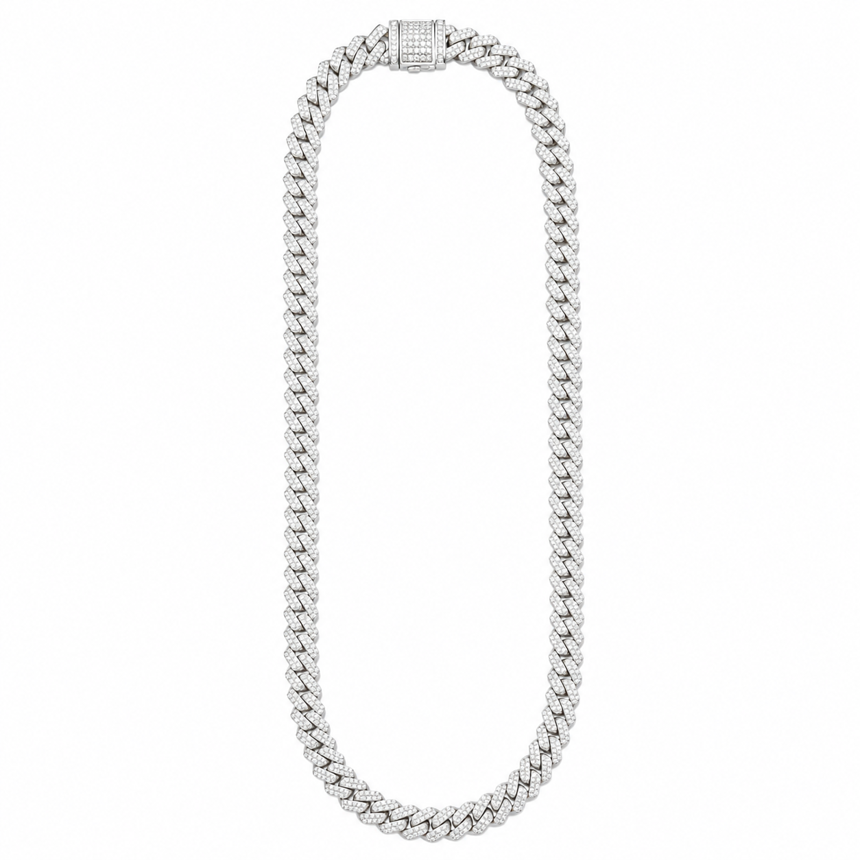 925 Silver Cuban Chain with Heavy-Duty Clasp – Simple & Secure Daily Link