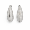 Premium 925 Silver Full Diamond Bali Earrings for Women